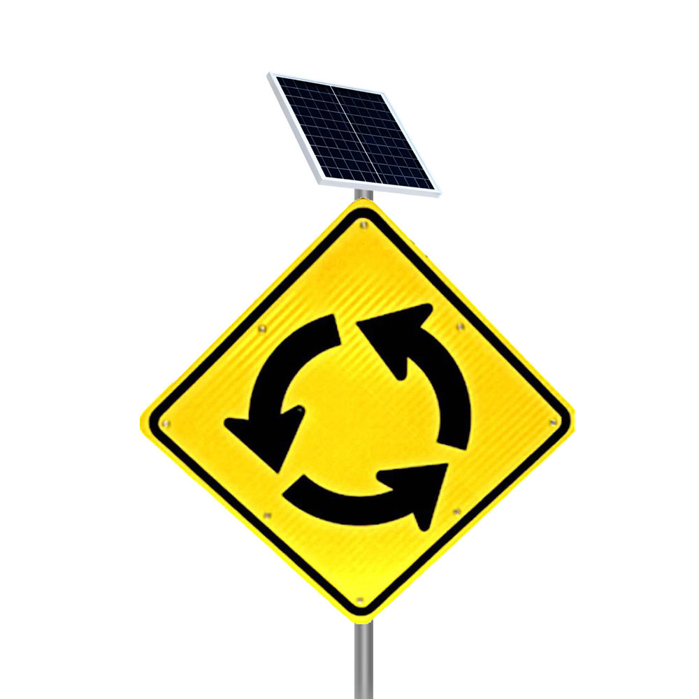 Dấu hiệu v&ograve;ng xoay Led chạy bằng năng lượng mặt trời