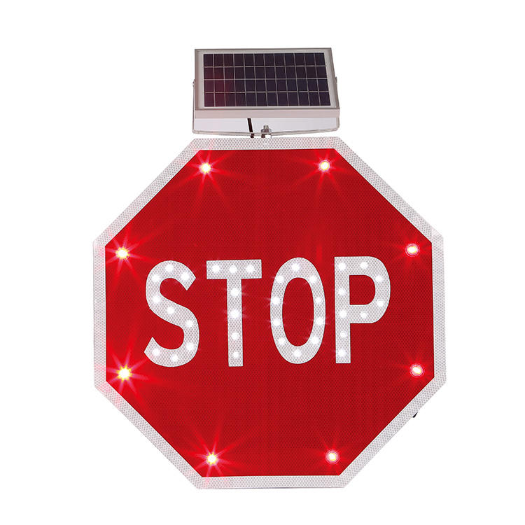 Led Dur Uyarı Trafik Levhası